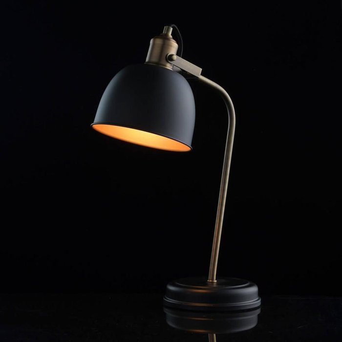 Настольная лампа Вальтер с черным плафоном - лучшие Настольные лампы в INMYROOM