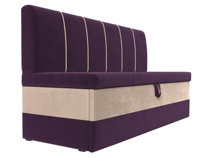 Диван-кровать Энигма бежево-фиолетового цвета - лучшие Прямые диваны в INMYROOM