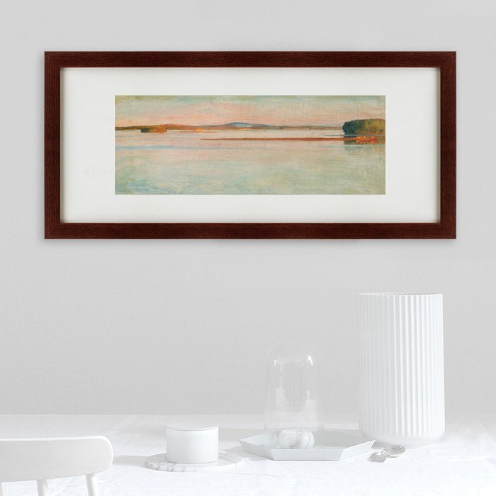 Набор из двух репродукций картин Озеро, этюд на закате - лучшие Картины в INMYROOM