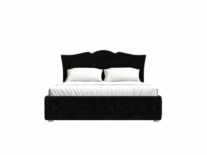 Кровать Герда 180х200 черного цвета с подъемным механизмом - купить Кровати для спальни по цене 91999.0