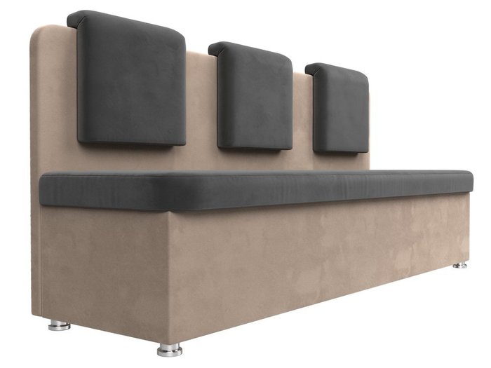 Кухонный прямой диван Маккон бежевого-серого цвета - лучшие Прямые диваны в INMYROOM