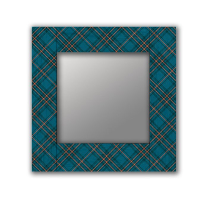 Настенное зеркало Шотландия-5 50х65 синего цвета - купить Настенные зеркала по цене 13190.0