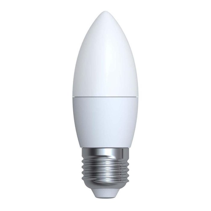 Лампа светодиодная Свеча матовая белого цвета