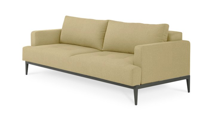 Прямой диван-кровать Бендиго Лайт бежевого цвета - купить Прямые диваны по цене 54300