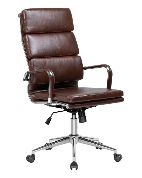 Офисное кресло для руководителей Arnold коричневого цвета - купить Офисные кресла по цене 15490 Офисное кресло для руководителей Arnold коричневого цвета - купить Офисные кресла по цене 15490