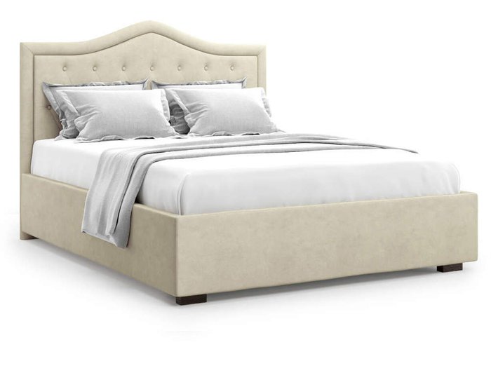 Кровать Tibr без подъемного механизма 180х200 бежевого цвета - купить Кровати для спальни по цене 44000.0