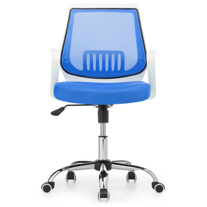 Компьютерное кресло Ergoplus бело-голубого цвета - лучшие Офисные кресла в INMYROOM
