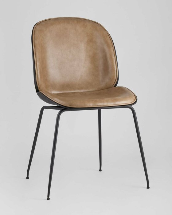 Стул Beetle PU коричневого цвета - купить Обеденные стулья по цене 9990.0