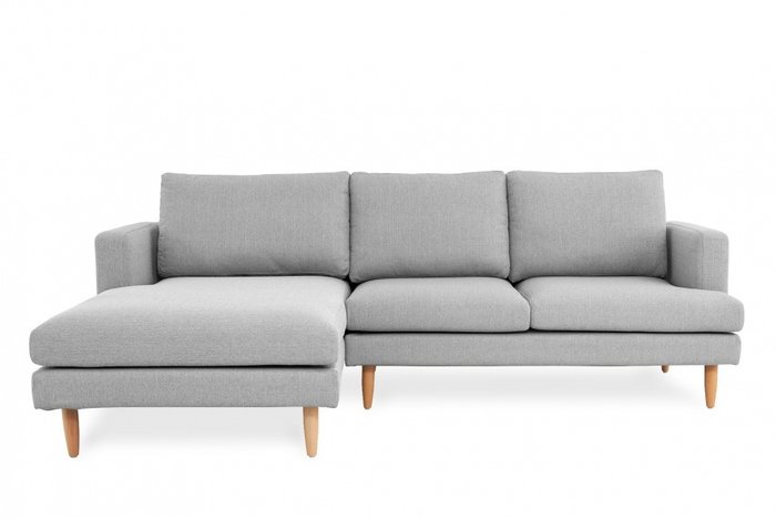Угловой модульный диван серого цвета