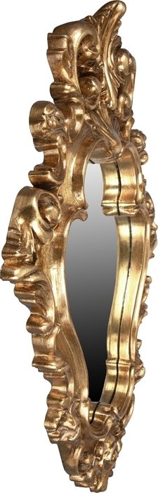 Зеркало настенное золотого цвета - купить Настенные зеркала по цене 17900.0