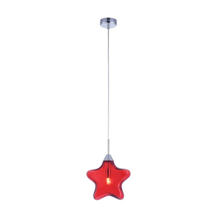 Подвесной светильник Star красного цвета