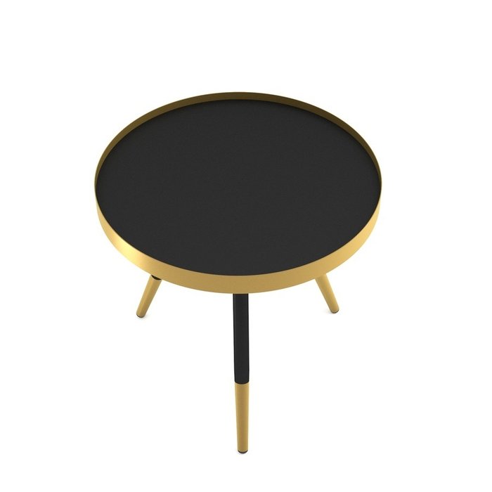 Кофейный стол Evo черно-золотого цвета - купить Кофейные столики по цене 6785.0