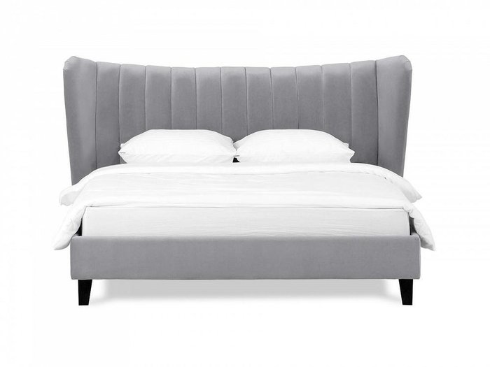 Кровать Queen Agata L 160х200 серого цвета - купить Кровати для спальни по цене 64410.0