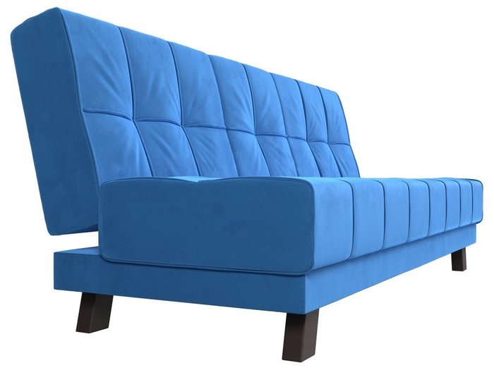 Прямой диван-кровать Винсент голубого цвета - лучшие Прямые диваны в INMYROOM