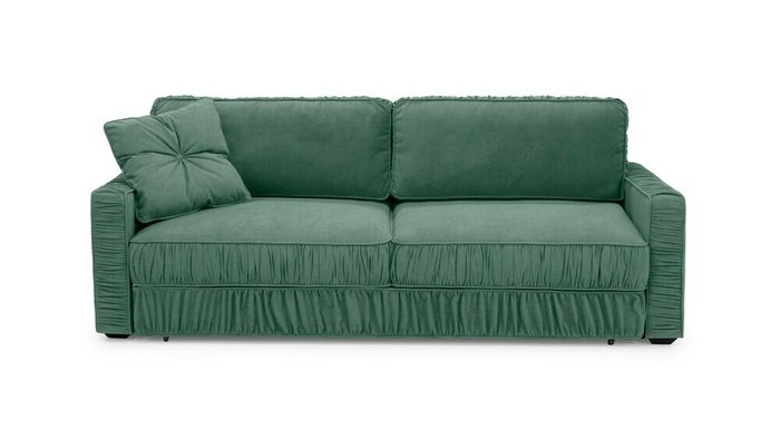 Диван-кровать Бруно зеленого цвета - купить Прямые диваны по цене 68500.0