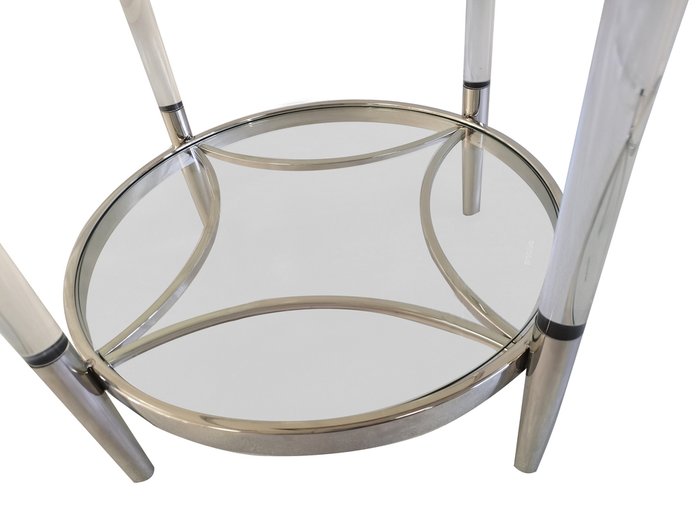 Стол кофейный Корни серебристого цвета - купить Кофейные столики по цене 41800.0