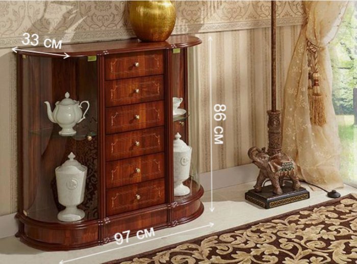 719 PECAN КОМОД 6 ЯЩИКОВ/ 2 ДВЕРИ - лучшие Комоды в INMYROOM 719 PECAN КОМОД 6 ЯЩИКОВ/ 2 ДВЕРИ - лучшие Комоды в INMYROOM