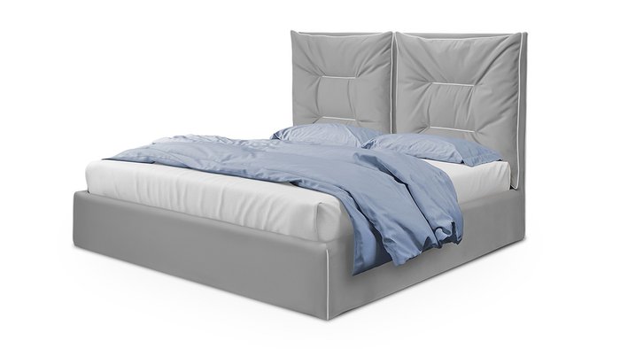 Кровать Миранда 180х200 серого цвета