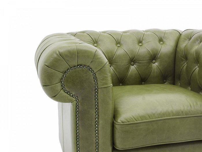 Кресло Chesterfield зеленого цвета - лучшие Интерьерные кресла в INMYROOM