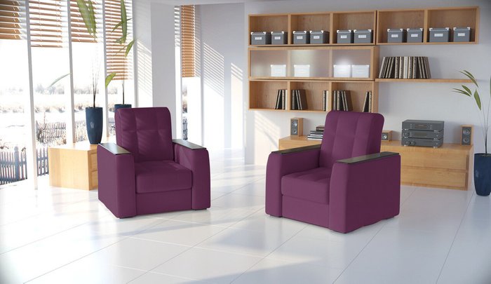 Кресло Регин фиолетового цвета - лучшие Интерьерные кресла в INMYROOM