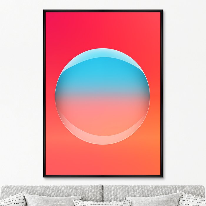Репродукция картины Light light bubble, 2024г. - купить Картины по цене 24999.0