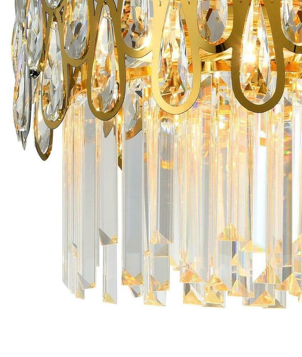 Подвесная люстра Natali Kovaltseva Navis 76019/5C Gold - купить Потолочные светильники по цене 30388.0