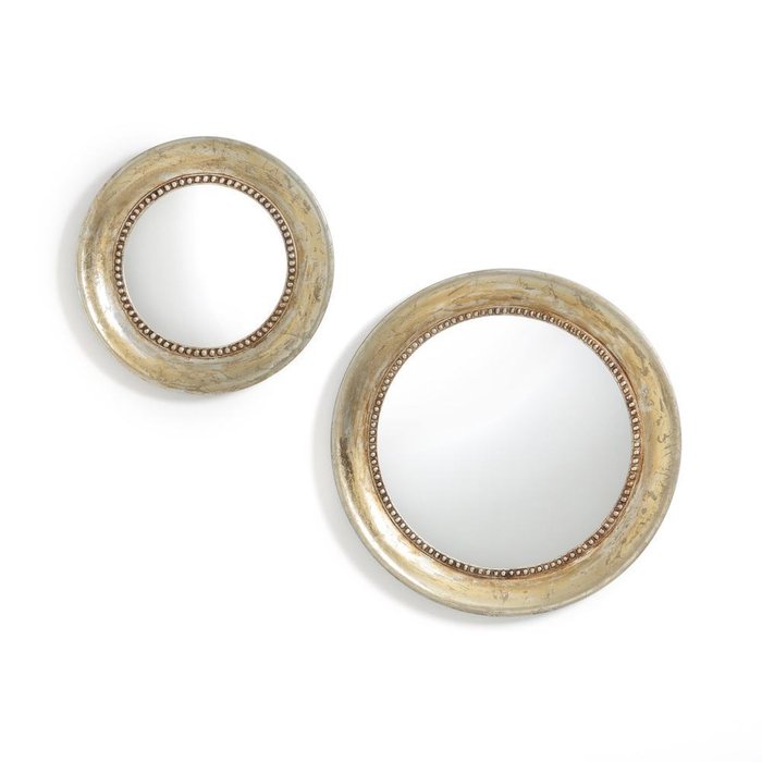 Настенное зеркало Afsan диаметр 60 золотистого цвета - купить Настенные зеркала по цене 11511.0