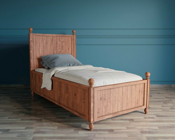 Кровать Palermo natural коричневого цвета 90х190 - лучшие Кровати для спальни в INMYROOM