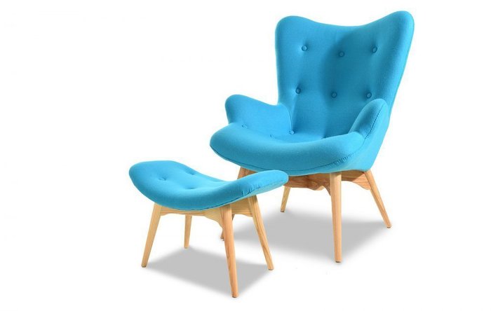 Кресло Phyllis голубого цвета - лучшие Интерьерные кресла в INMYROOM