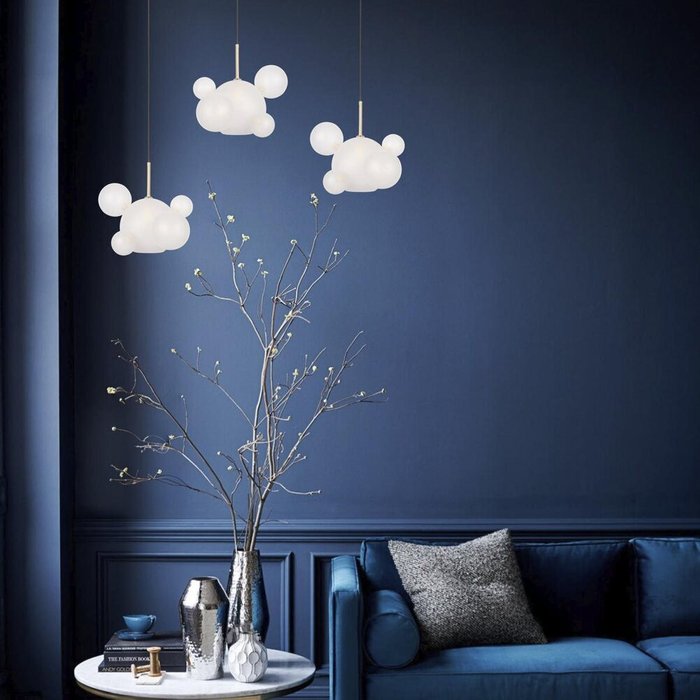 Подвесной светильник Bolle 2030-P6 mini (стекло, цвет белый) - купить Подвесные светильники по цене 13460 Подвесной светильник Bolle 2030-P6 mini (стекло, цвет белый) - купить Подвесные светильники по цене 13460