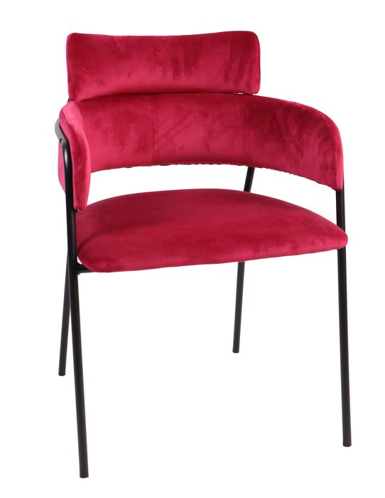 Стул-кресло красного цвета