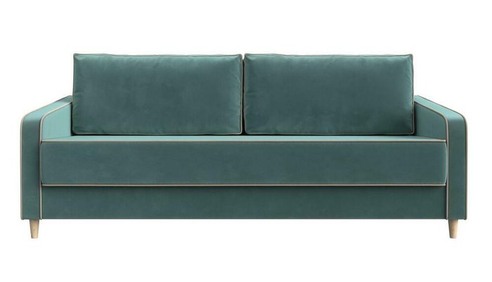 Прямой диван-кровать Варшава бирюзового цвета - купить Прямые диваны по цене 58999.0