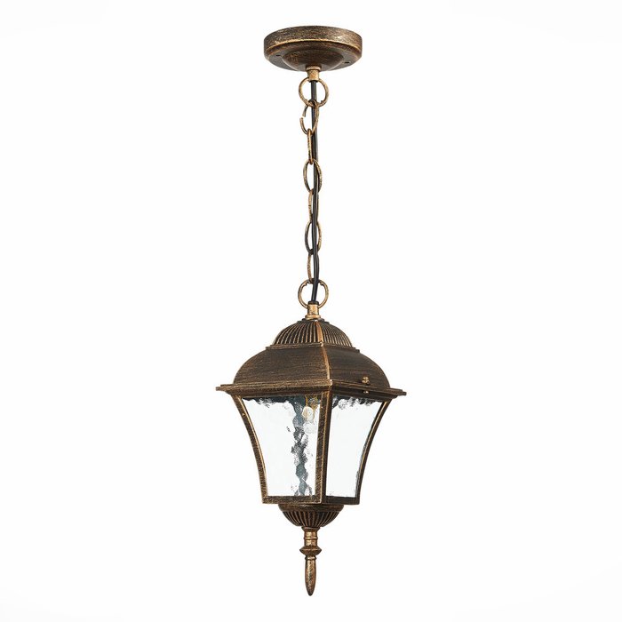 Светильник уличный подвесной Domenico бронзового цвета - купить Подвесные уличные светильники по цене 2640.0