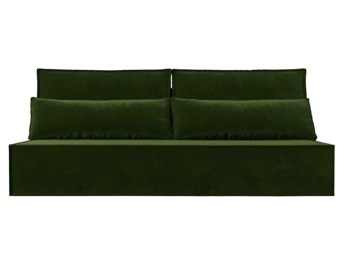 Прямой диван-кровать Фабио Лайт зеленого цвета - купить Прямые диваны по цене 24999.0