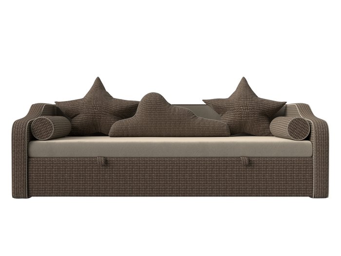 Диван-кровать Рико коричневого цвета - купить Прямые диваны по цене 36999.0
