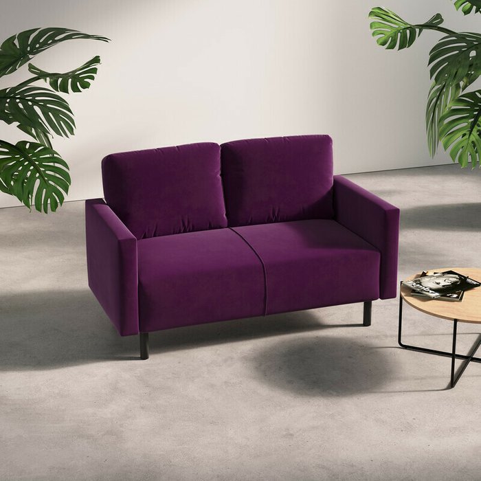 Диван Сканди фиолетового цвета - лучшие Прямые диваны в INMYROOM