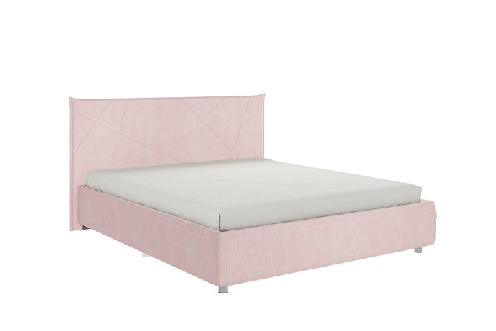Кровать Квест 160х200 нежно-розового цвета без подъемного цвета