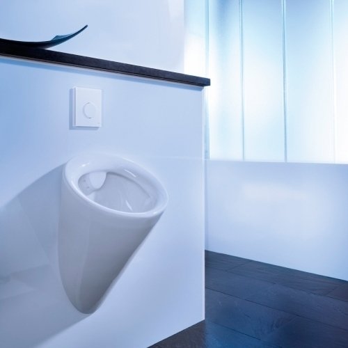 Кнопка смыва Tece Loop Urinal белого цвета однорежимная - лучшие Кнопка смыва в INMYROOM