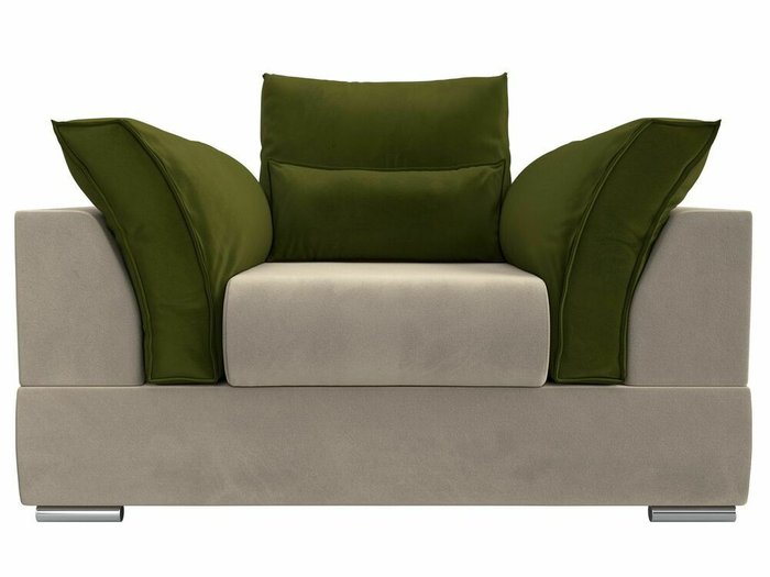 Кресло Пекин зелено-бежевого цвета - купить Интерьерные кресла по цене 39999.0