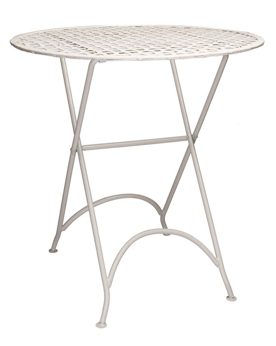 Стол металлический Веранда молочного цвета - купить Садовые столы по цене 36450.0