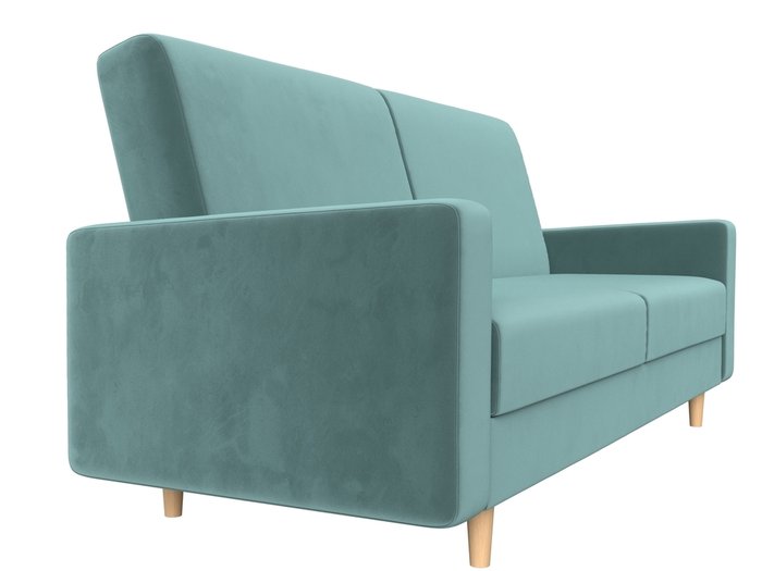 Прямой диван-кровать Бонн бирюзового цвета - лучшие Прямые диваны в INMYROOM
