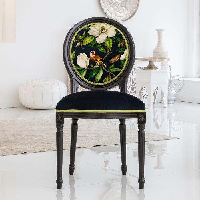Стул Цветущая аристократка версия 3 черного цвета - лучшие Обеденные стулья в INMYROOM