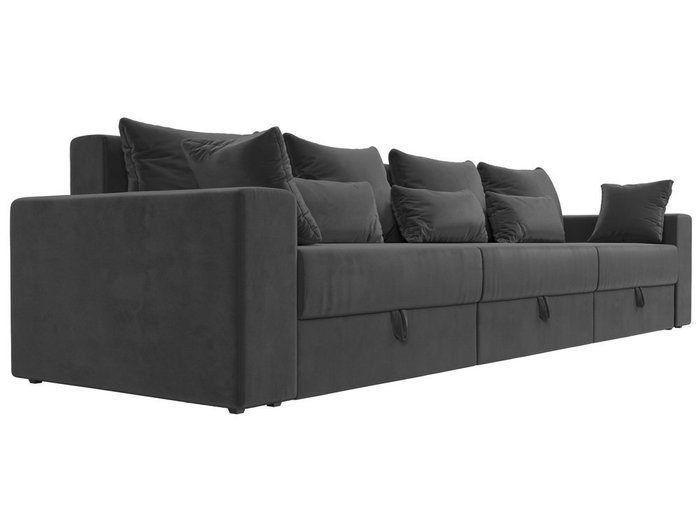 Прямой диван-кровать Мэдисон Long серого цвета - лучшие Прямые диваны в INMYROOM