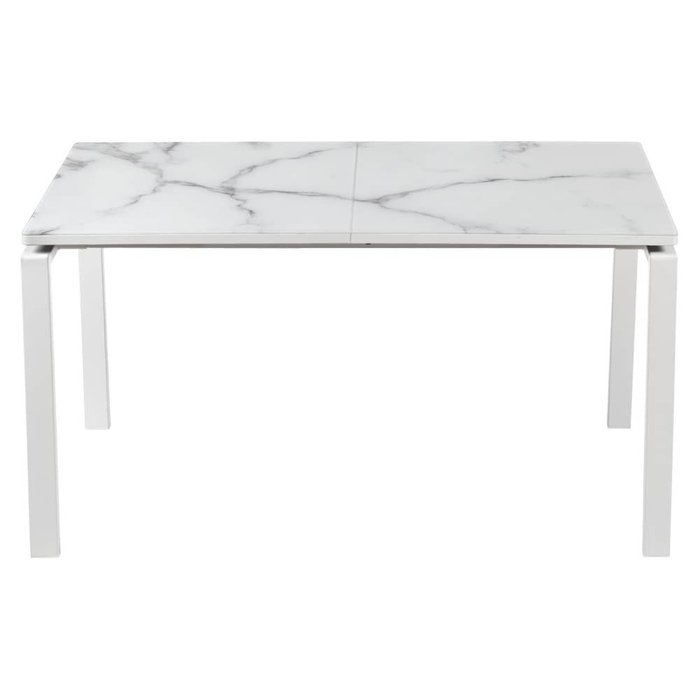Раздвижной обеденный стол белого цвета - купить Обеденные столы по цене 32990.0