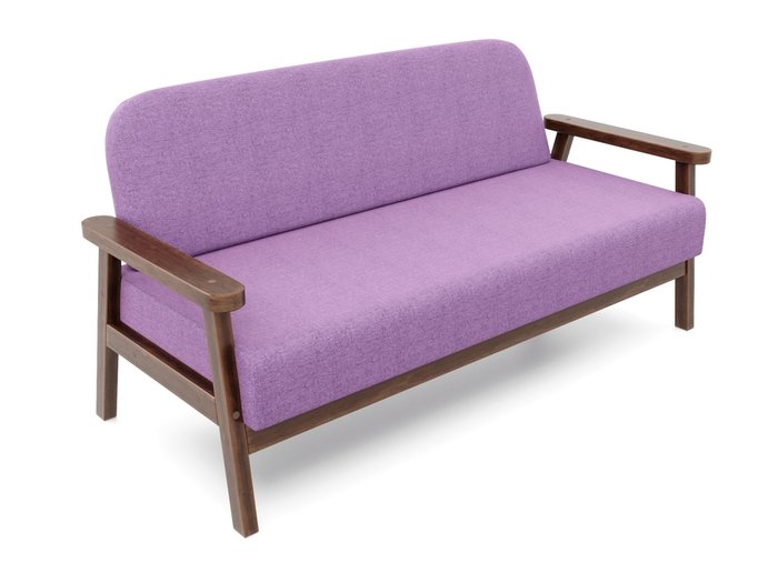 Диван Флори М фиолетового цвета - лучшие Прямые диваны в INMYROOM