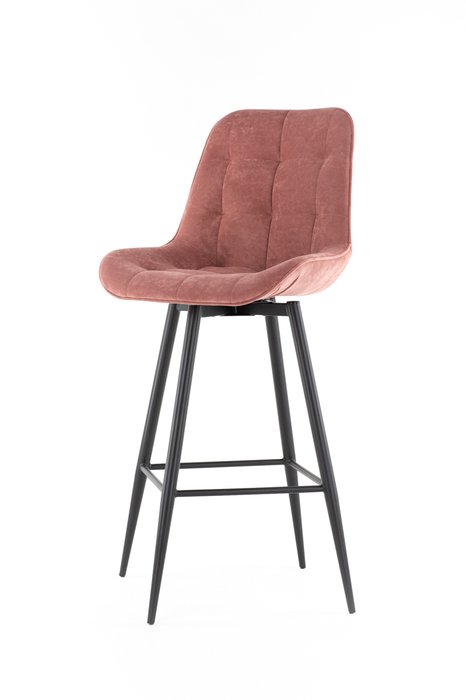 Стул барный Elis Bar cross conus розового цвета - купить Барные стулья по цене 10977.0