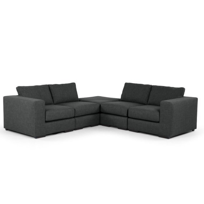 Модульный раскладной диван MORTI темно-серого цвета
