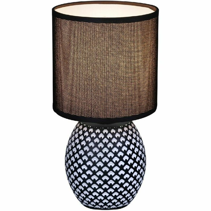 Настольная лампа 98401-0.7-01 BLACK (ткань, цвет черный)