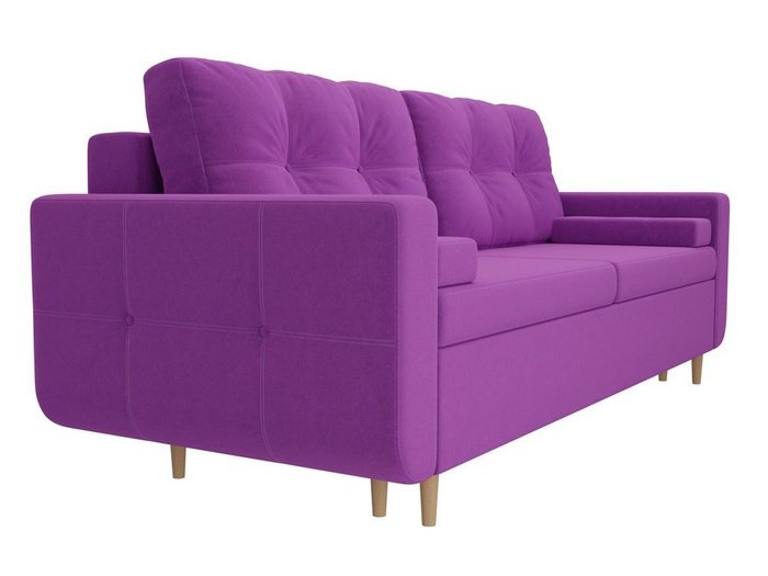 Прямой диван-кровать Кэдмон фиолетового цвета - лучшие Прямые диваны в INMYROOM