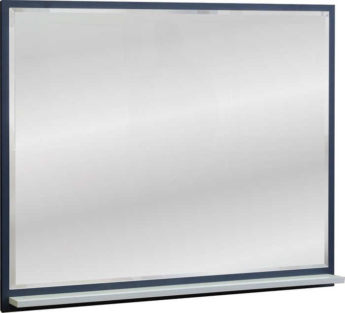Настенное зеркало Призма 81х97 молочно-черного цвета